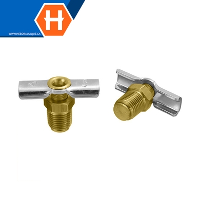 Valve de drain (siège externe) laiton - M.NPT