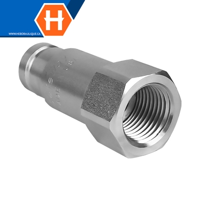 Coupleur rapide face-plane (embout) F.NPT