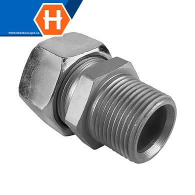 Adaptateur tube compression DIN L x M.NPT