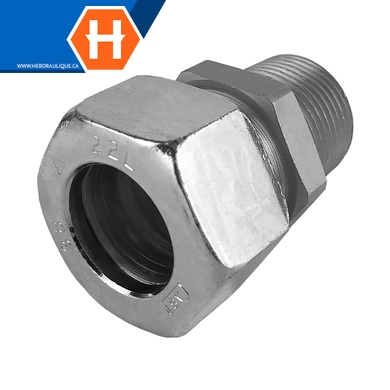 Adaptateur tube compression DIN L x M.NPT