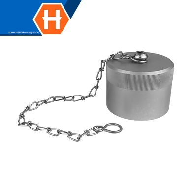 Cap en aluminium pour coupleur à visser FF (corps)
