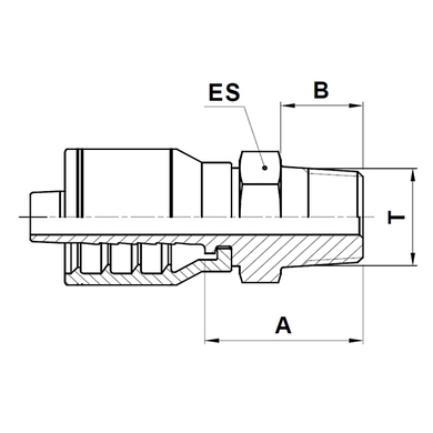 Raccord 1pc mâle BSPT cônique