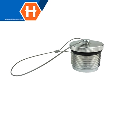 Bouchon aluminium pour coupleur à visser FF (corps)