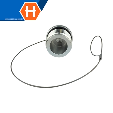 Bouchon aluminium pour coupleur à visser FF (corps)