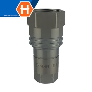 Coupleur à visser double action (corps) F.NPT