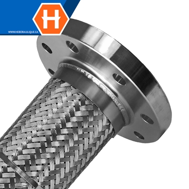 Boyau flexible standard embouts brides #150 inox 316