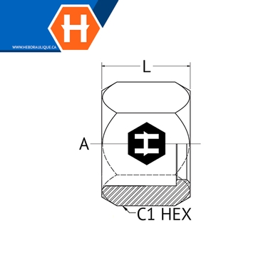 Noix tube JIC