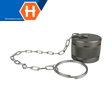 Cap en aluminium pour coupleur (corps) à visser FF