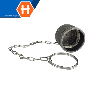 Cap en aluminium pour coupleur (corps) à visser FF
