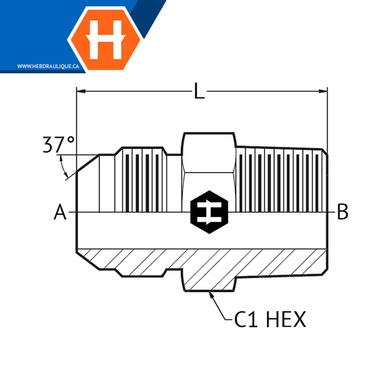 M.JIC x M.NPT connector