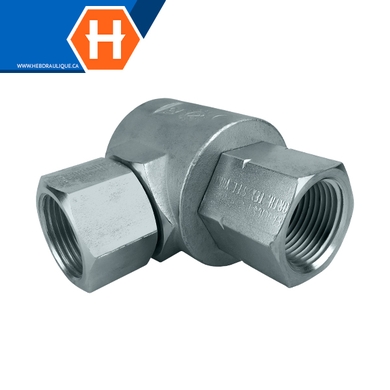 Super Swivel - Adaptateur union 90° F.NPT x F.NPT