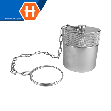 Cap en aluminium pour coupleur (corps) à visser