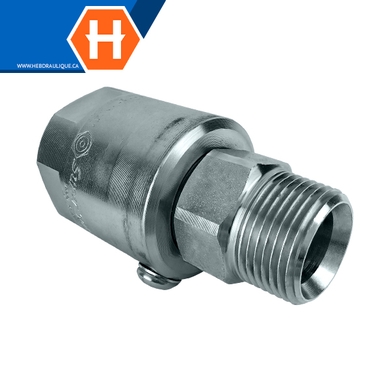 Super Swivel - M.NPT x F.NPT S-inline adapter