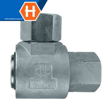 Super Swivel - Adaptateur union 90° F.NPT x F.NPT