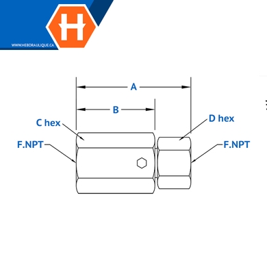 Super Swivel - Adaptateur S-inline F.NPT x F.NPT
