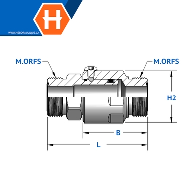 Super Swivel - Adaptateur S-inline M.ORFS x M.ORFS