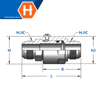 Super Swivel - Adaptateur S-inline M.JIC x M.JIC