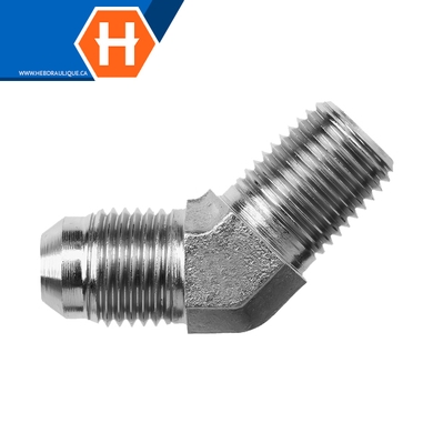 Adaptateur 45° M.JIC x M.NPT