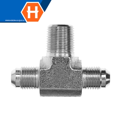 Adaptateur en T M.JIC x branche M.NPT