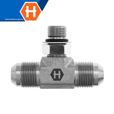 Adaptateur en T M.JIC x branche M.ORB ajustable