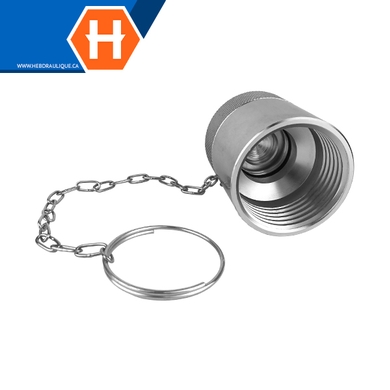 Cap en aluminium pour coupleur (corps) à visser