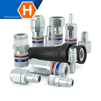 Coupleur / embout pneumatique CEJN série 410 eSafe