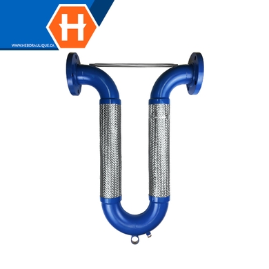 Flexible en U avec brides 150# en acier