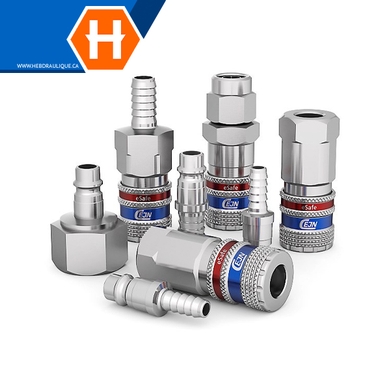 Coupleur/embout pneumatique en inox CEJN 326 eSafe