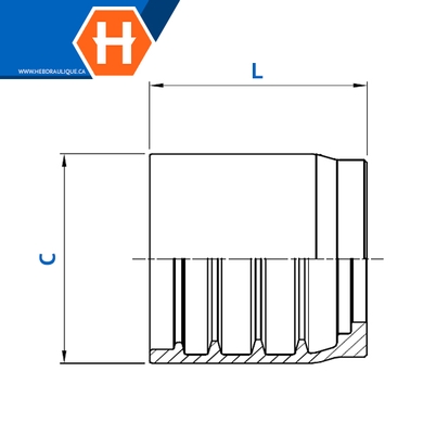 Ferrule « no-skive » 4 brins, 4SP, R12, 4SH, R15