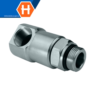 Super Swivel - Adaptateur 90° M.ORB x F.NPT