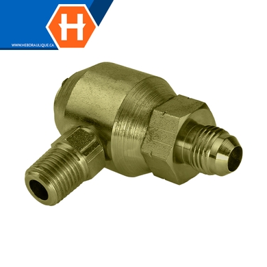 Super Swivel - M.JIC x M.NPT elbow 90° adapter