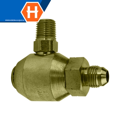 Super Swivel - M.JIC x M.NPT elbow 90° adapter
