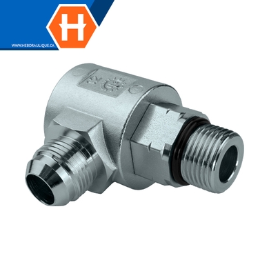Super Swivel - M.JIC x M.ORB elbow 90° adapter