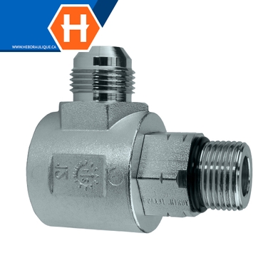 Super Swivel - M.JIC x M.ORB elbow 90° adapter