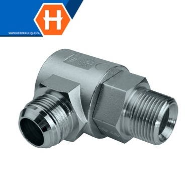 Super Swivel - M.NPT x M.JIC elbow 90° adapter