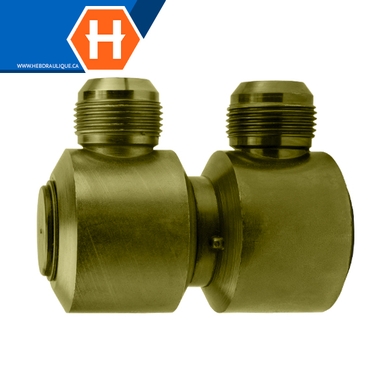 Super Swivel - Adaptateur double 90° M.JIC x M.JIC