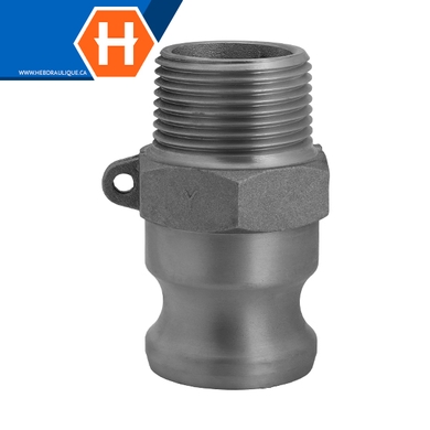 Raccord Cam & Groove – Partie F aluminium
