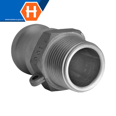 Raccord Cam & Groove – Partie F aluminium