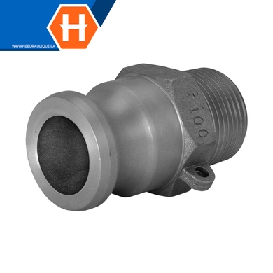 Raccord Cam & Groove – Partie F aluminium