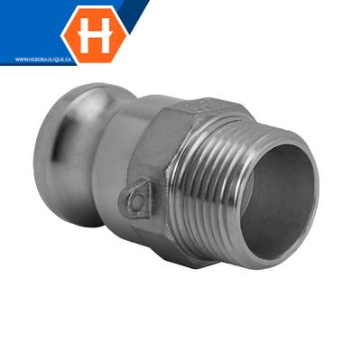 Raccord Cam & Groove – Partie F inox 316
