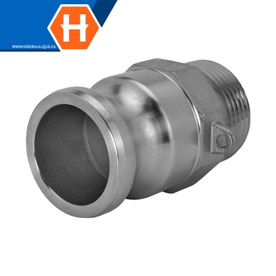 Raccord Cam & Groove – Partie F inox 316