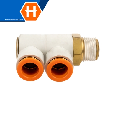 Coude 90° double (tube impérial) – pneumatique