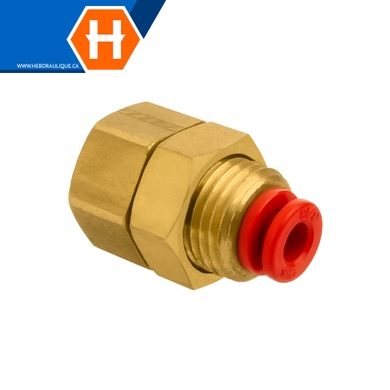 Connecteur cloison (tube impérial) x F.NPT – pneum.