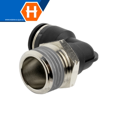 Coude 90° (tube impérial) x M.NPT – pneumatique