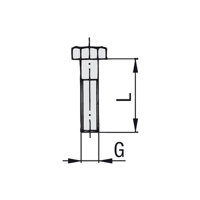 Boulon hex - type AS lourd - Gr.3S-12S