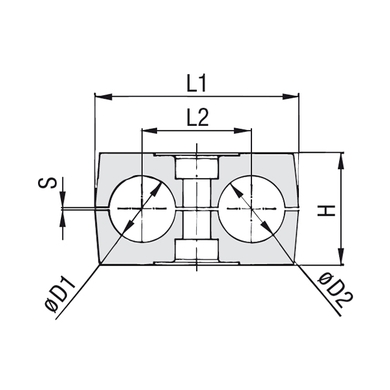 Corps collet double - boyau (PPH) Gr.1D-5D
