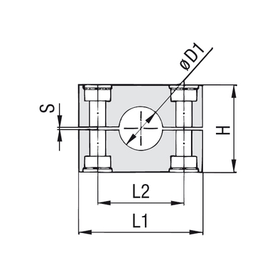 Corps collet simple-lourd aluminium - pipe Gr.4S-6S