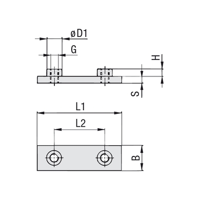Weld plate - type SPAL simple heavy - Gr.3S-12S