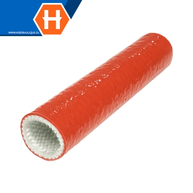 Manchon protecteur anti-flamme silicone rouge