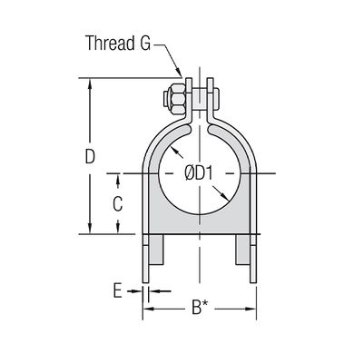 Collier assemblé pour tube/pipe - type STC